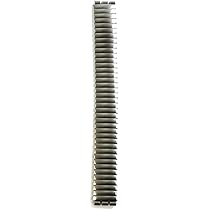 銀製（silver）　蛇腹時計バンド 伸縮蛇腹ベルト 18mm 腕時計バンド シルバー色(Brushed, 艶消し